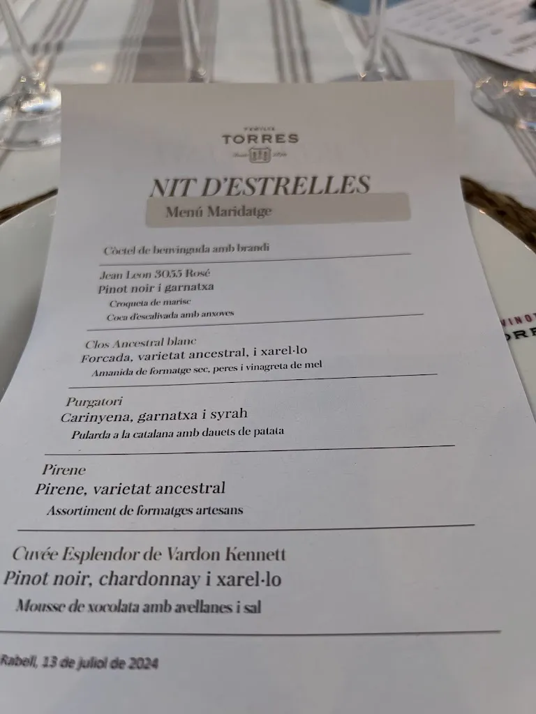 Menu_Familia Torres - Restaurant Mas Rabell_Sant Martí Sarroca_image_1