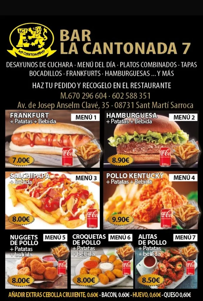 Menu_La cantonada 7 (Antiguo bar lluïsos)_Sant Martí Sarroca_image_2