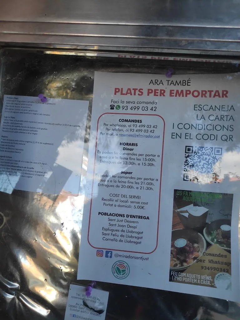 Menu_El Mirador de Sant Just_Sant Just Desvern_image_3