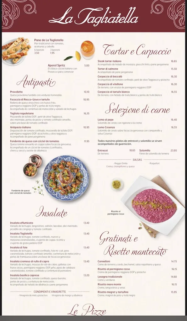 Menu_Restaurant La Tagliatella | Sant Just Desvern_Sant Just Desvern_image_1