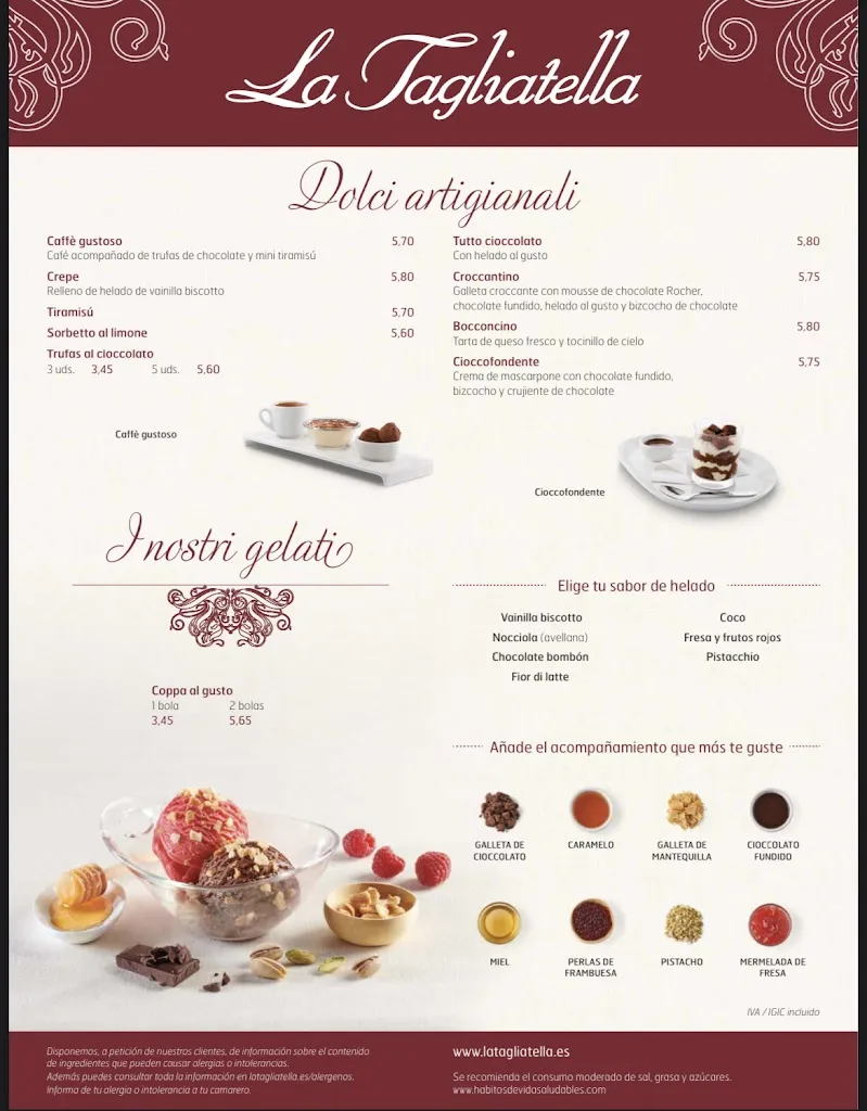 Menu_Restaurant La Tagliatella | Sant Just Desvern_Sant Just Desvern_image_4