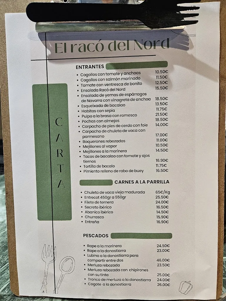 Menu_El Racó del Nord Restaurant_Sant Just Desvern_image_1
