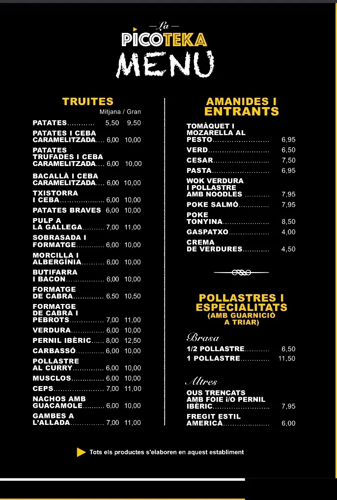 Menu_La Picoteka_Sant Just Desvern_image_2