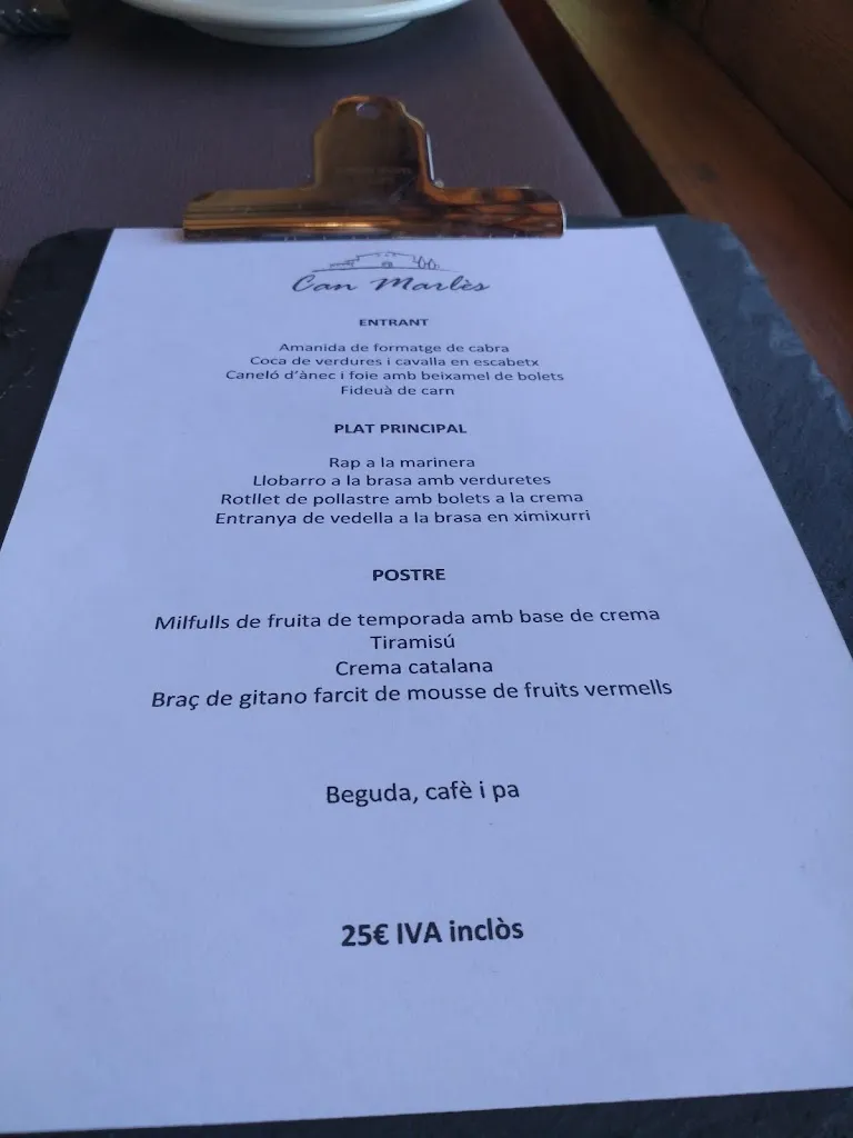 Menu_Restaurant Can Marlès_Sant Just Desvern_image_2