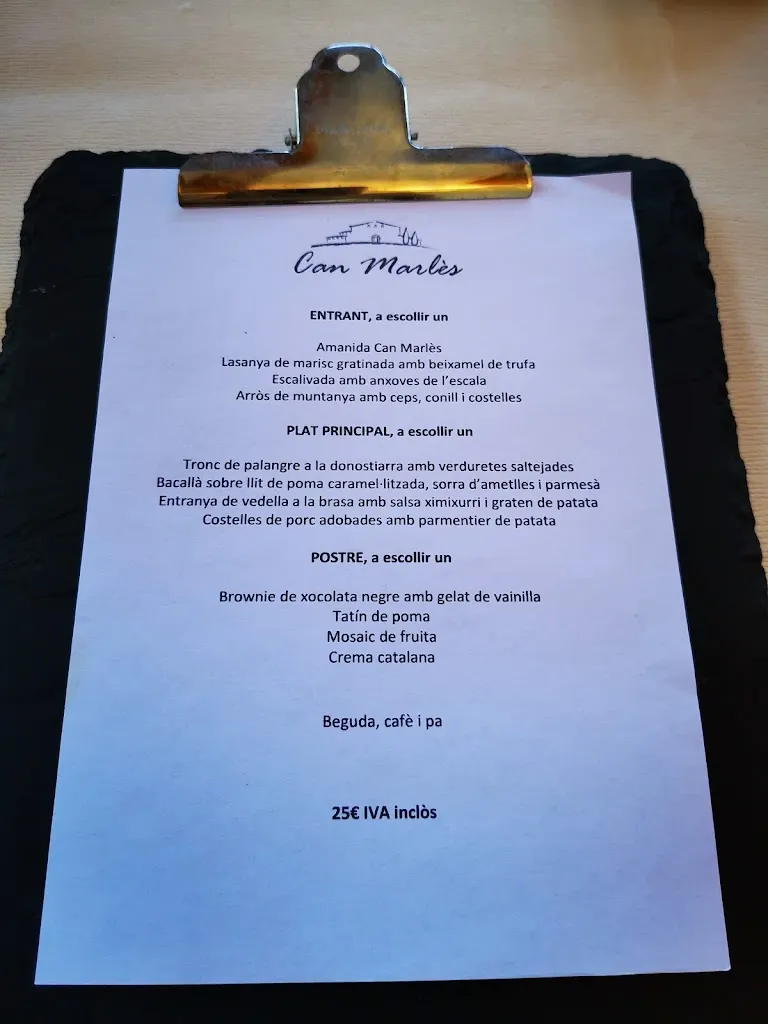 Menu_Restaurant Can Marlès_Sant Just Desvern_image_3