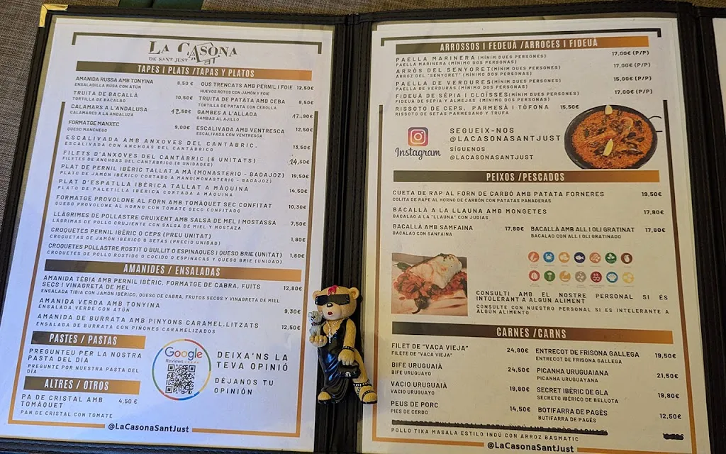 Menü_La casona de sant just_Sant Just Desvern_Bild_3