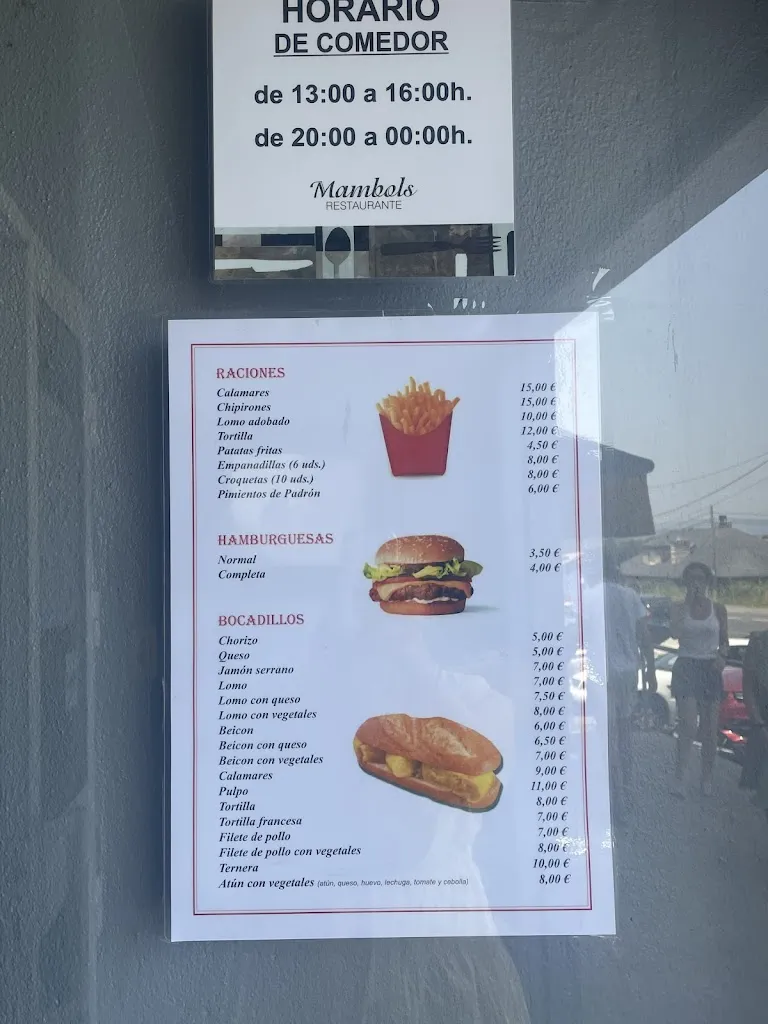 Menü_Restaurant Mambols_Porto do Son_Bild_3