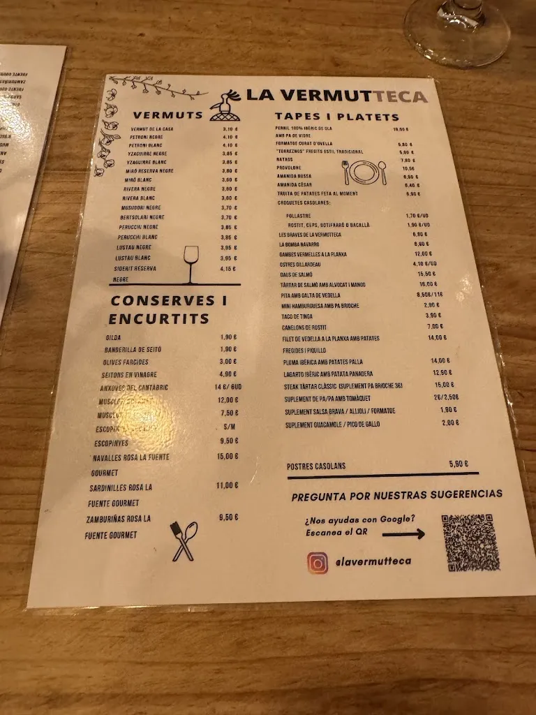 Menu_La Vermutteca_Sant Just Desvern_image_1