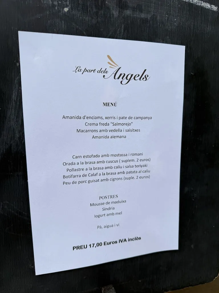 Menü_La part dels Àngels_Sant Feliu de Llobregat_Bild_1
