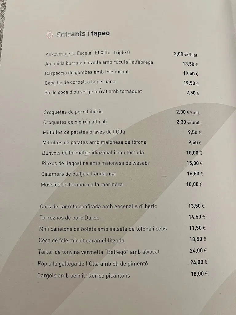 Menu_L'Olla Restaurant_Sant Feliu de Llobregat_image_1
