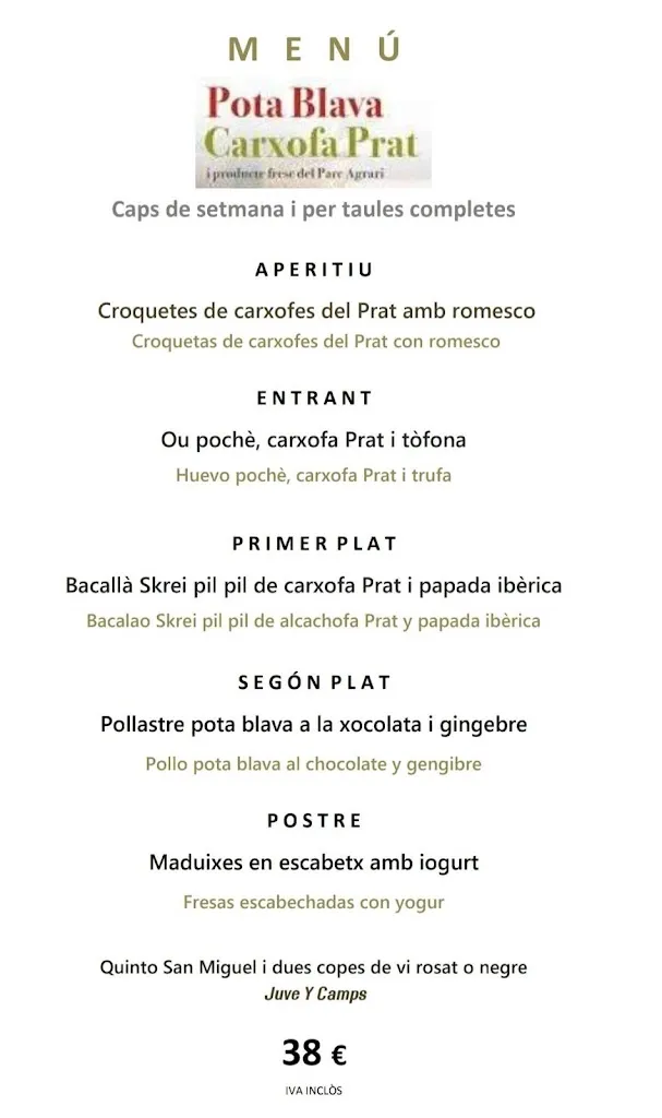 Menu_Aire Restaurant_Sant Feliu de Llobregat_image_2