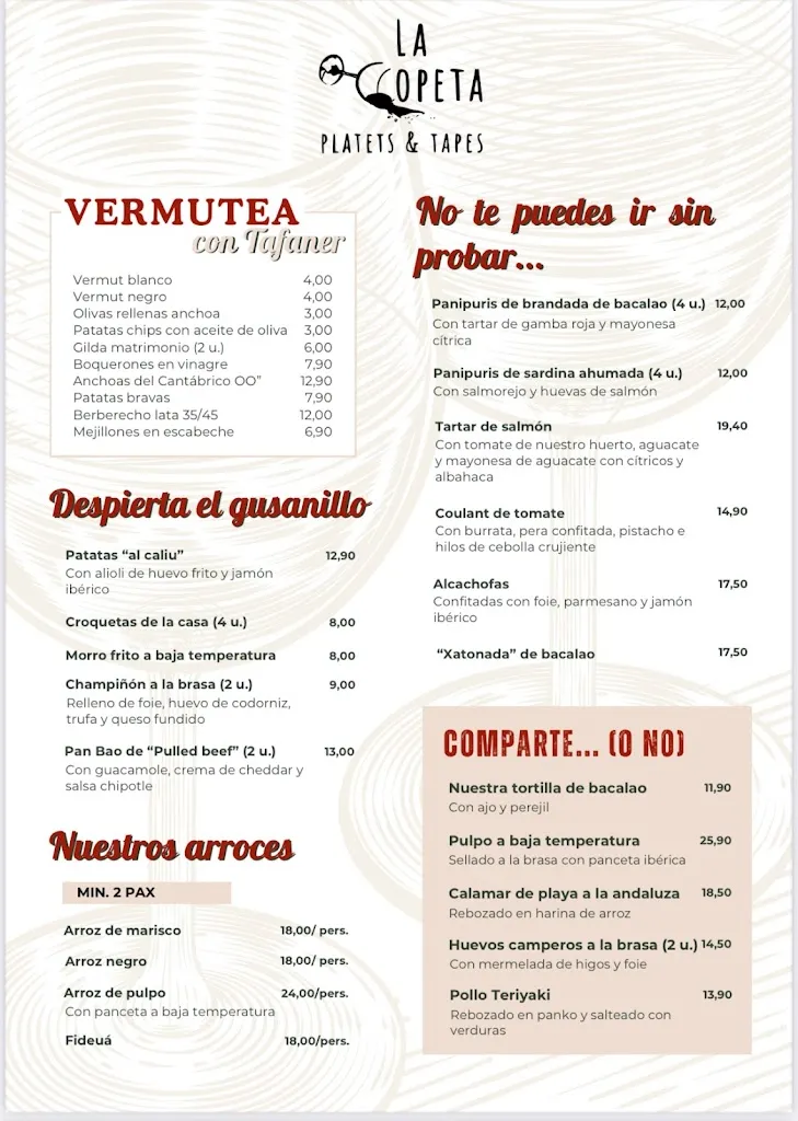 Menu_La Copeta Sant Feliu de Llobregat_Sant Feliu de Llobregat_image_1
