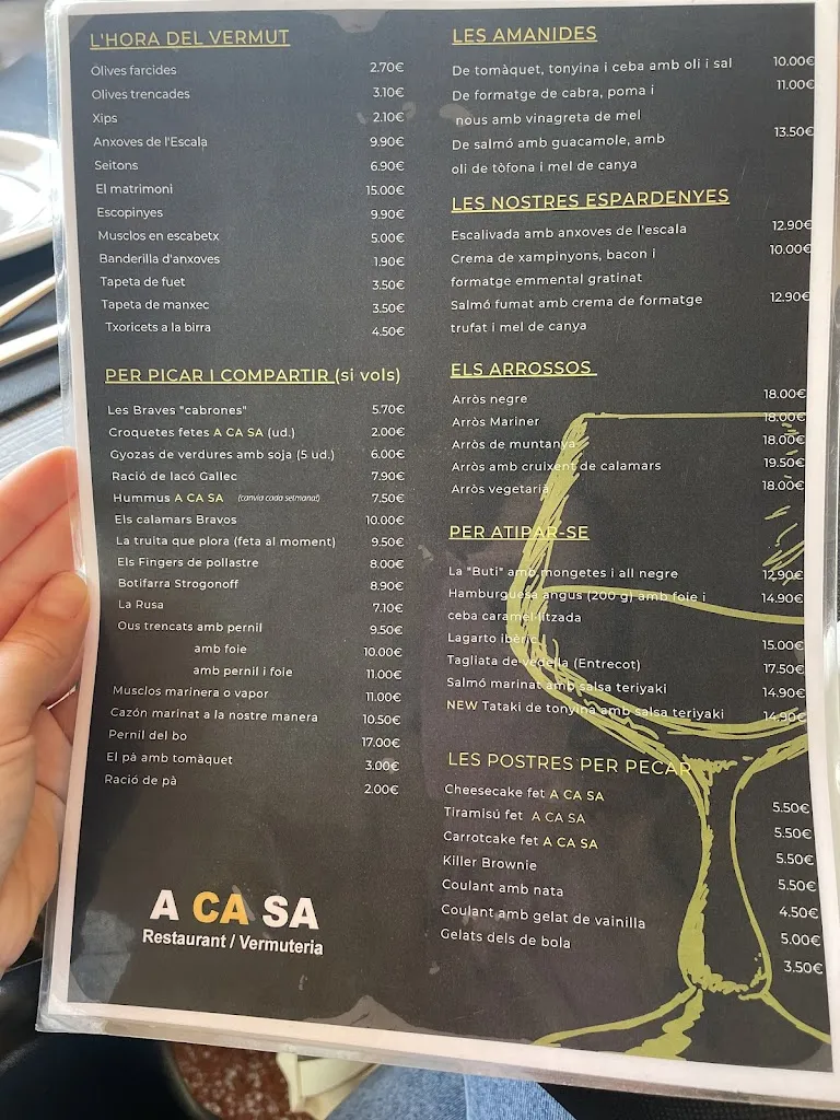 Menu_Restaurant A CASA_Sant Feliu de Llobregat_image_1