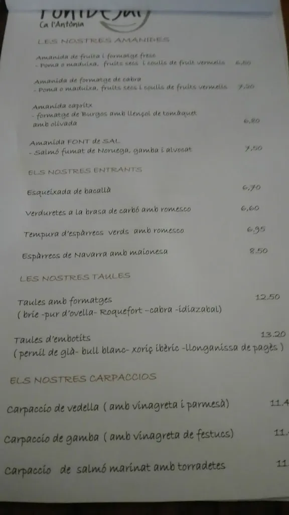 Menu_Font de Sal - Ca l'Antònia_Sant Feliu de Llobregat_image_3