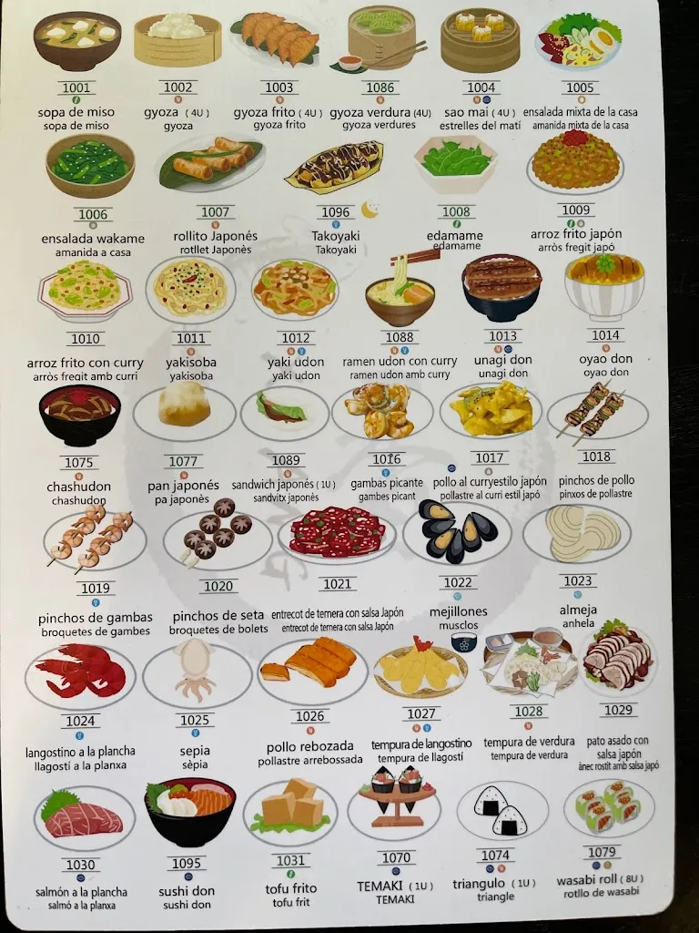 Menu_Restaurant Japonès Xiang_Sant Feliu de Llobregat_image_1