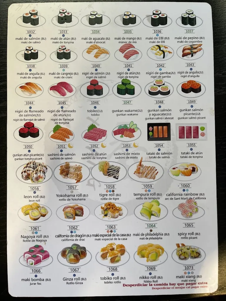 Menu_Restaurant Japonès Xiang_Sant Feliu de Llobregat_image_2