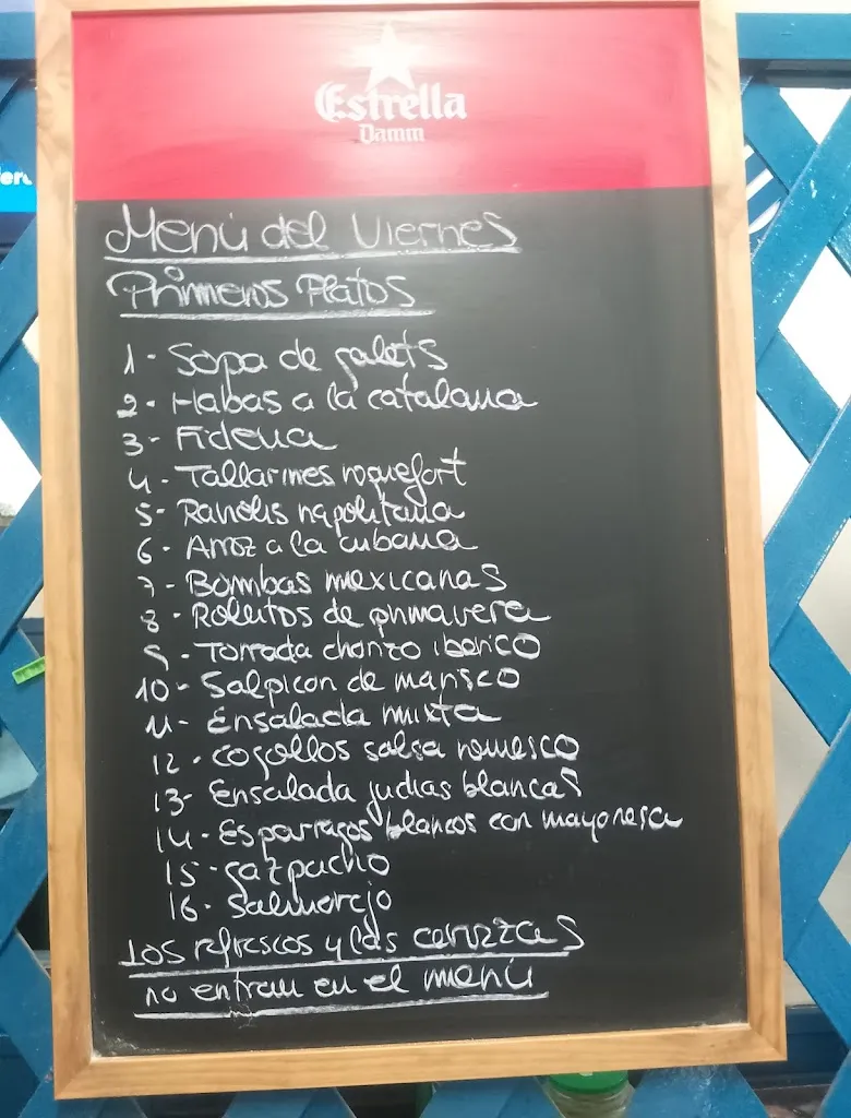 Menu_Bar Restaurant Cuenca_Sant Feliu de Llobregat_image_2