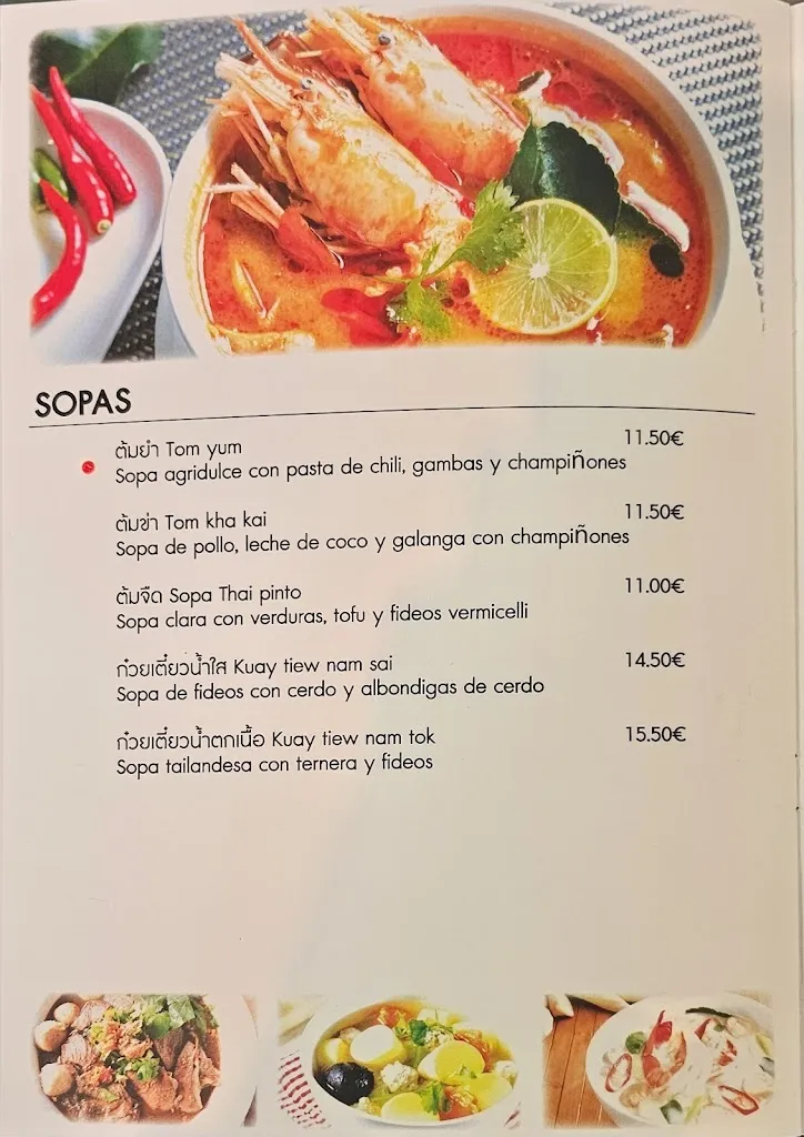 Menü_Restaurant Thai Pinto_Sant Feliu de Llobregat_Bild_2
