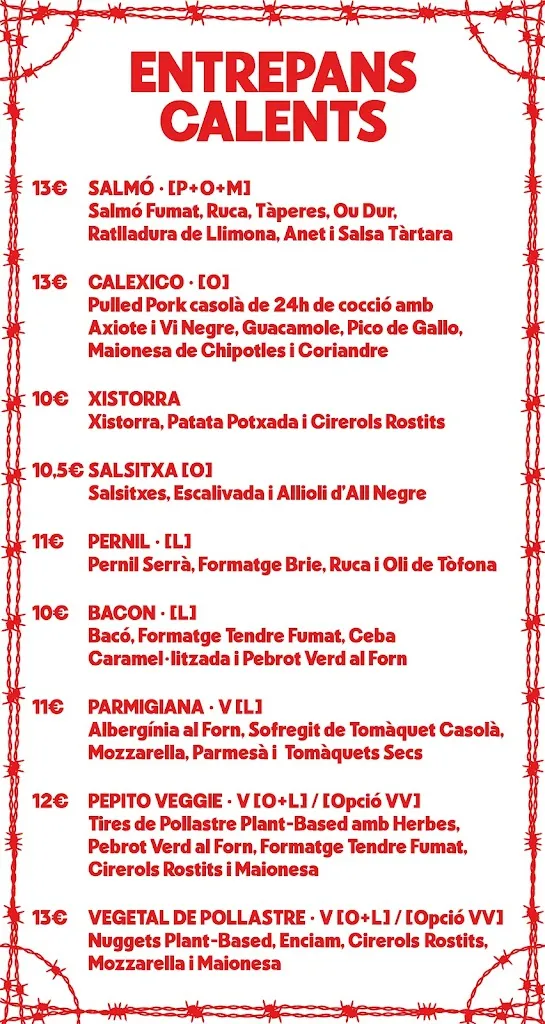 Menu_Els Pagesos Music Bar_Sant Feliu de Llobregat_image_1