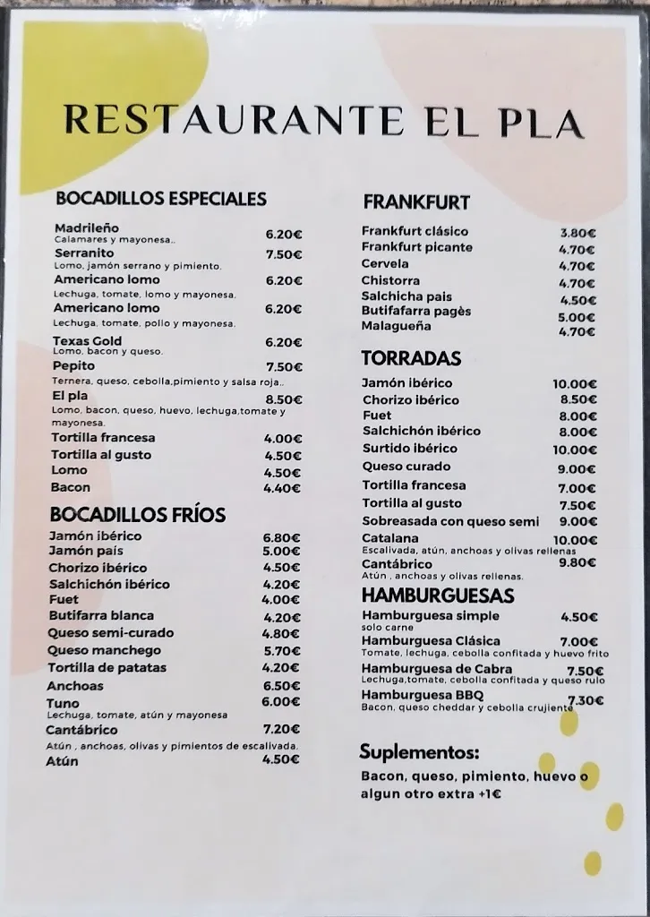 Menu_Restaurant El Pla_Sant Feliu de Llobregat_image_2