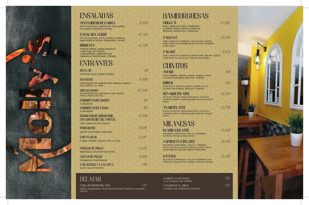 Menu_Molly's Resto-bar_Sant Feliu de Llobregat_image_1
