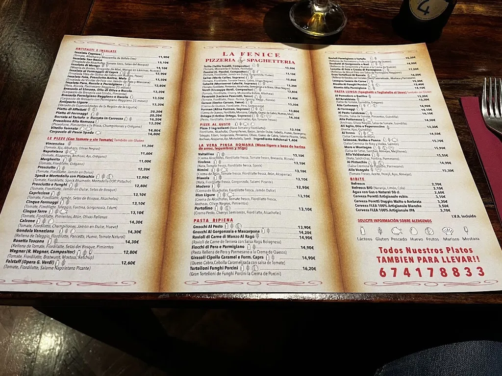Menu_Pizzeria La Fenice_Sant Feliu de Llobregat_image_2