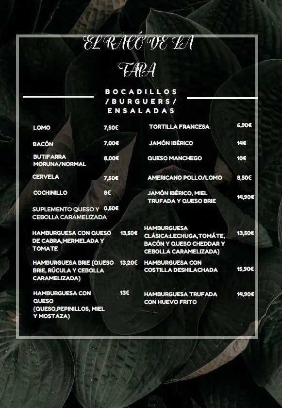 Menu_Racó de la tapa_Sant Feliu de Llobregat_image_3