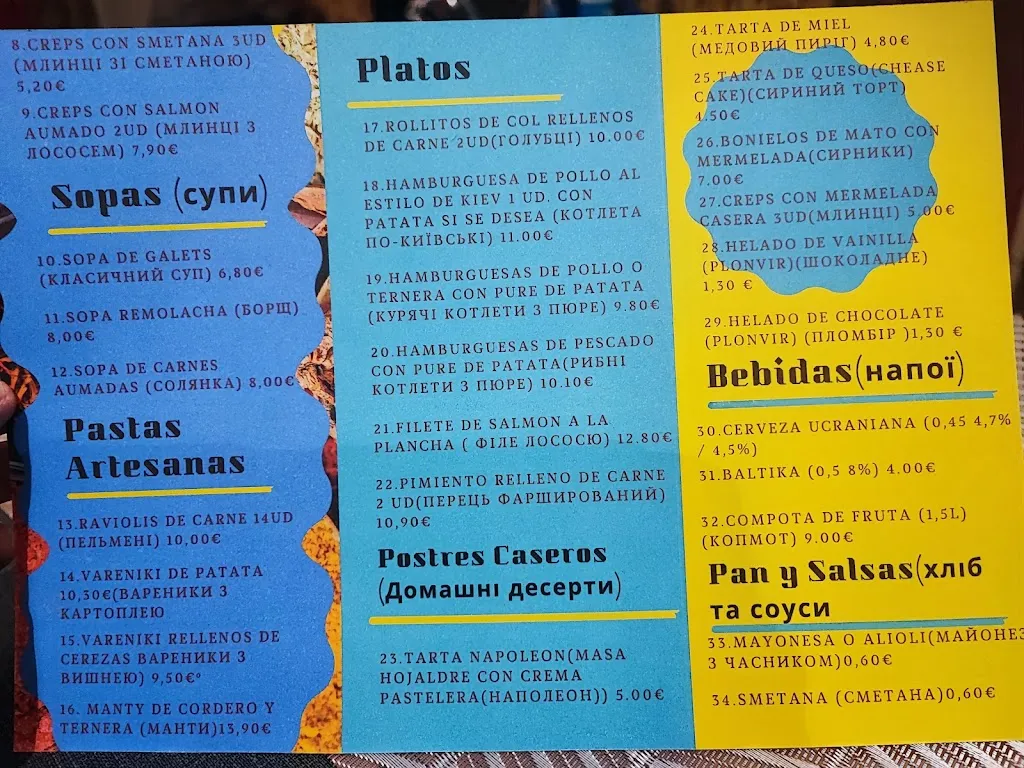 Menü_Comida Ucraniana_Sant Feliu de Llobregat_Bild_2