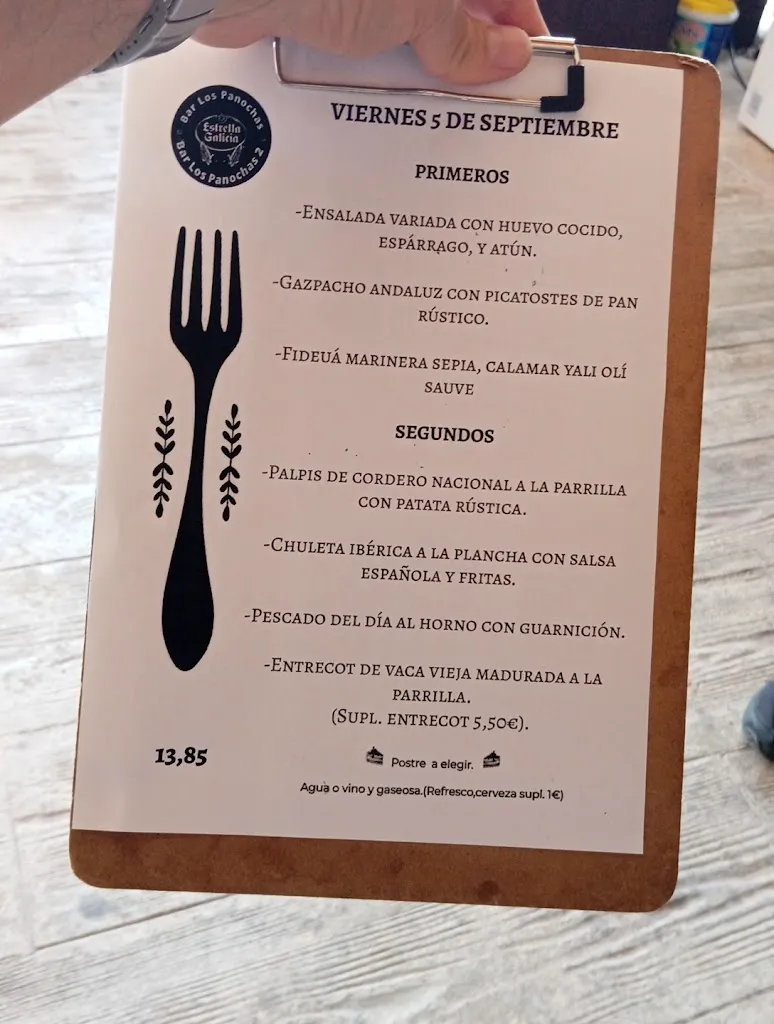 Menu_Bar Restaurant Los Panochas 2_Sant Feliu de Llobregat_image_1
