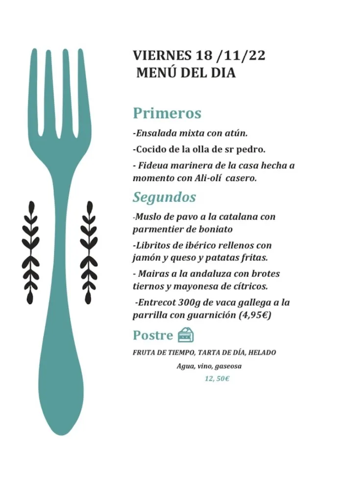 Menu_Bar Restaurant Los Panochas 2_Sant Feliu de Llobregat_image_2
