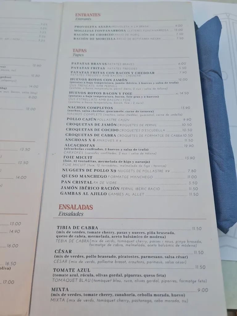 Menu_La Rosario_Sant Feliu de Llobregat_image_2