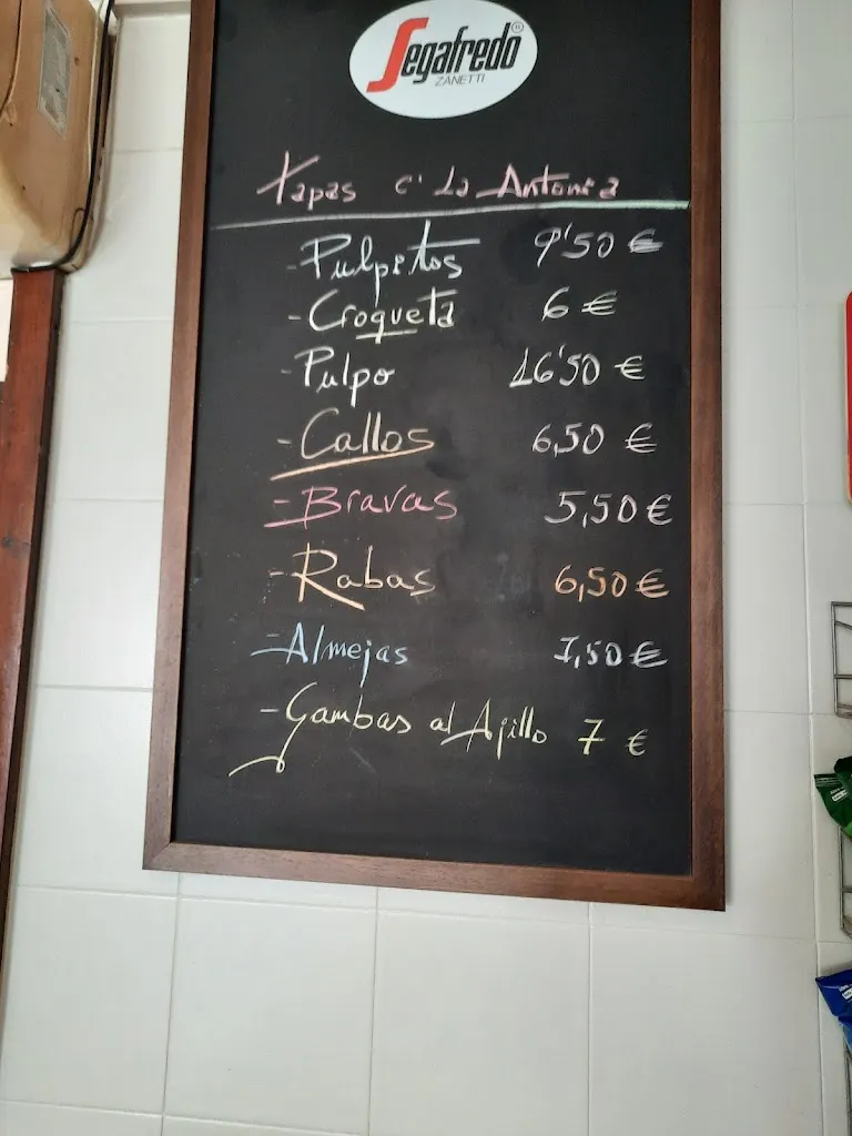 Menu_Bar ca l'Antonia_Sant Pere de Riudebitlles_image_1