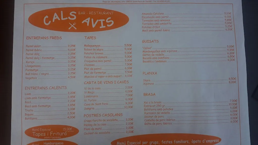 Menu_Cals Avis_Sant Pere de Torelló_image_2