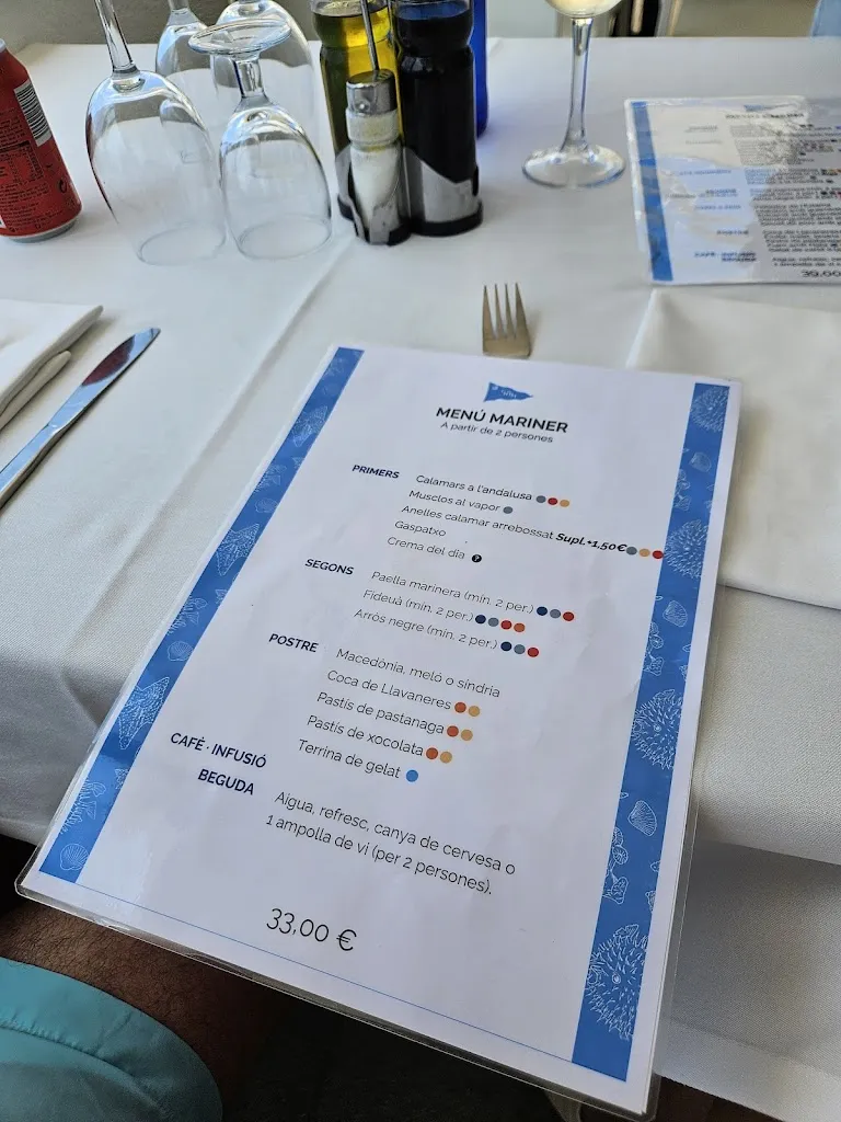 Menu_El Restaurant del Nàutic - Sant Pol de Mar_Sant Pol de Mar_image_1