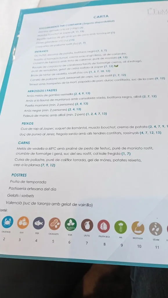 Menu_Restaurant L'Ermita - Hotel Gran Sol_Sant Pol de Mar_immagine_3