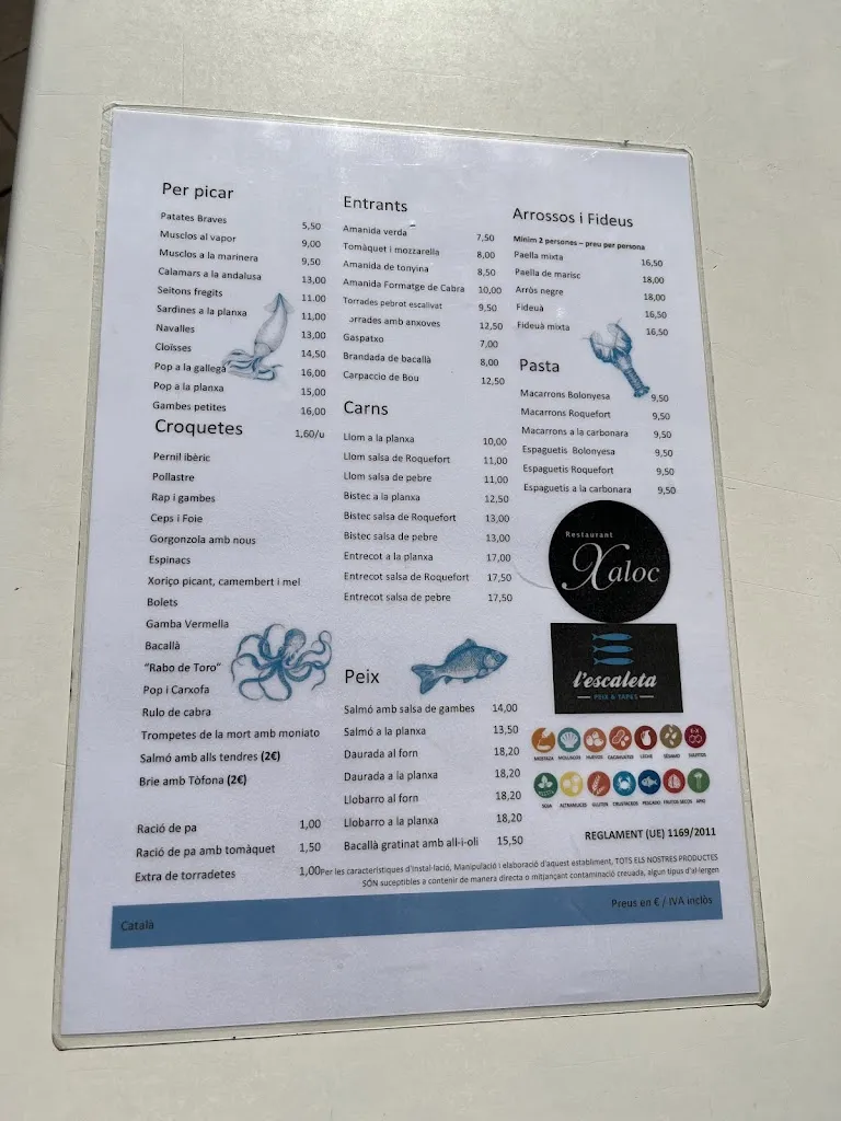 Menu_Restaurant Xaloc_Sant Pol de Mar_image_2