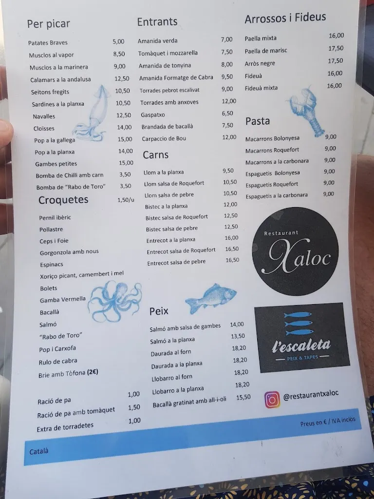 Menu_Restaurant Xaloc_Sant Pol de Mar_image_4