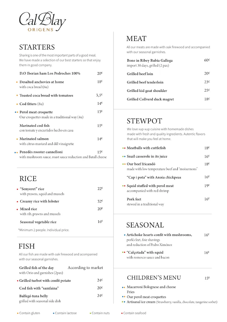 Menu_Restaurant Cal Blay ORÍGENS | Cuina Catalana a Sant Sadurní_Sant Sadurní dAnoia_image_4