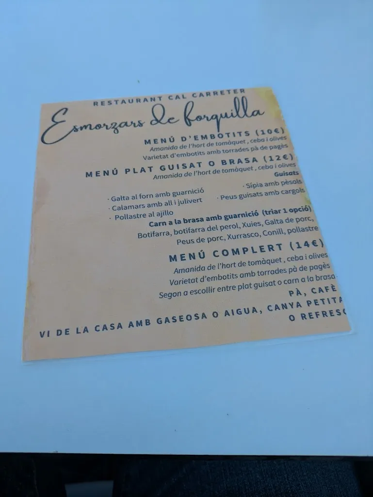 Menu_Restaurant Cal Carreter_Sant Sadurní dOsormort_image_1