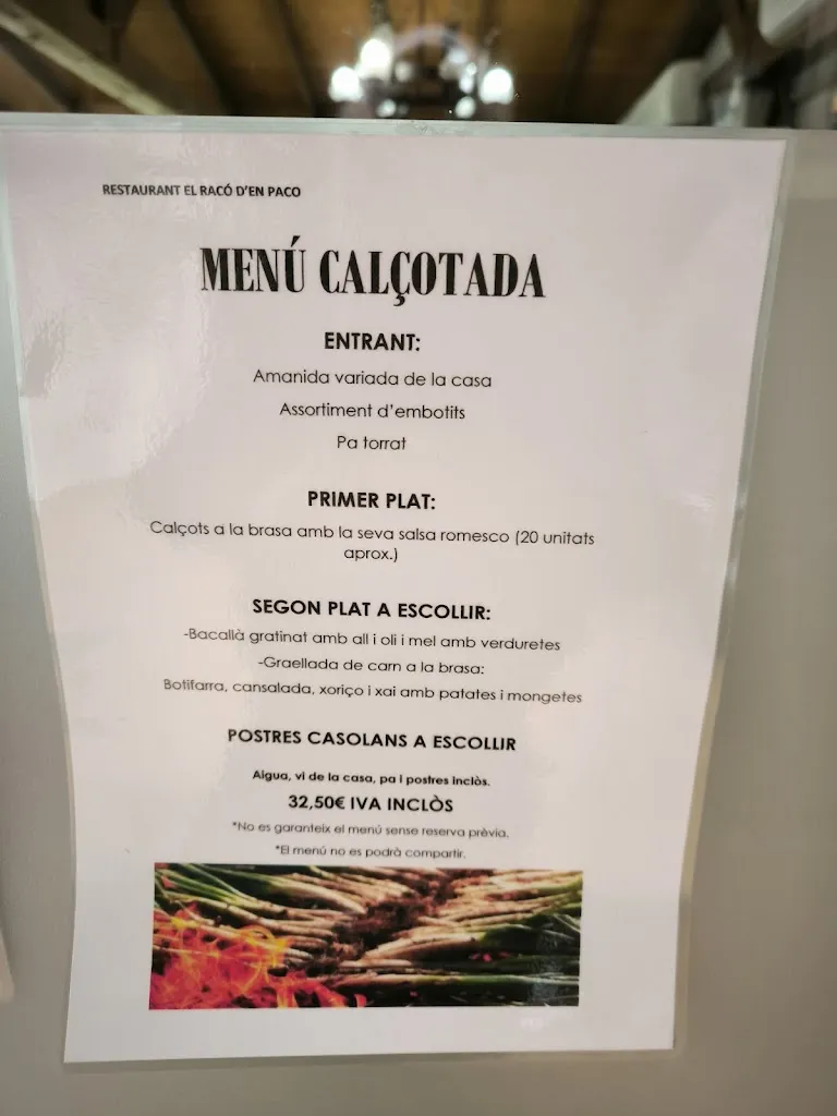 Menu_Restaurant El Racó d'en Paco_Sant Salvador de Guardiola_image_1