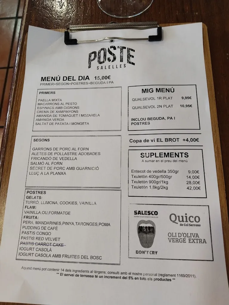 Menu_Braseria Salelles_Sant Salvador de Guardiola_immagine_2
