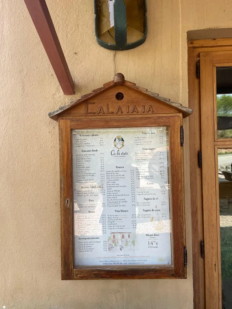 Menu_Restaurant Ca la Iaia_Sant Salvador de Guardiola_image_1