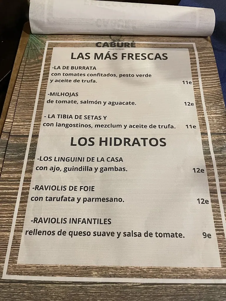 Menu_Caburé Gastrobar_Sant Pere de Ribes_image_1