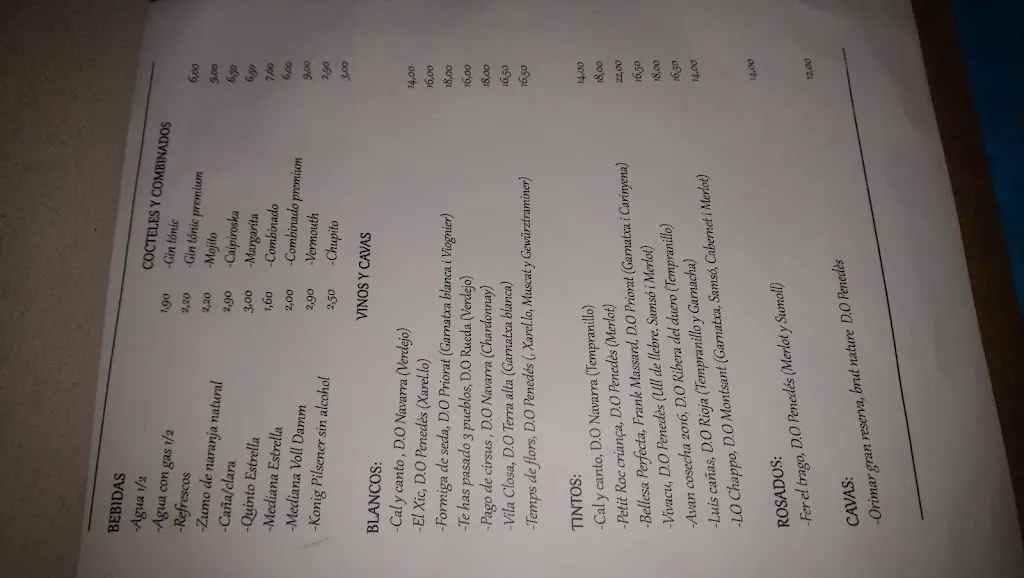 Menu_Caburé Gastrobar_Sant Pere de Ribes_image_2