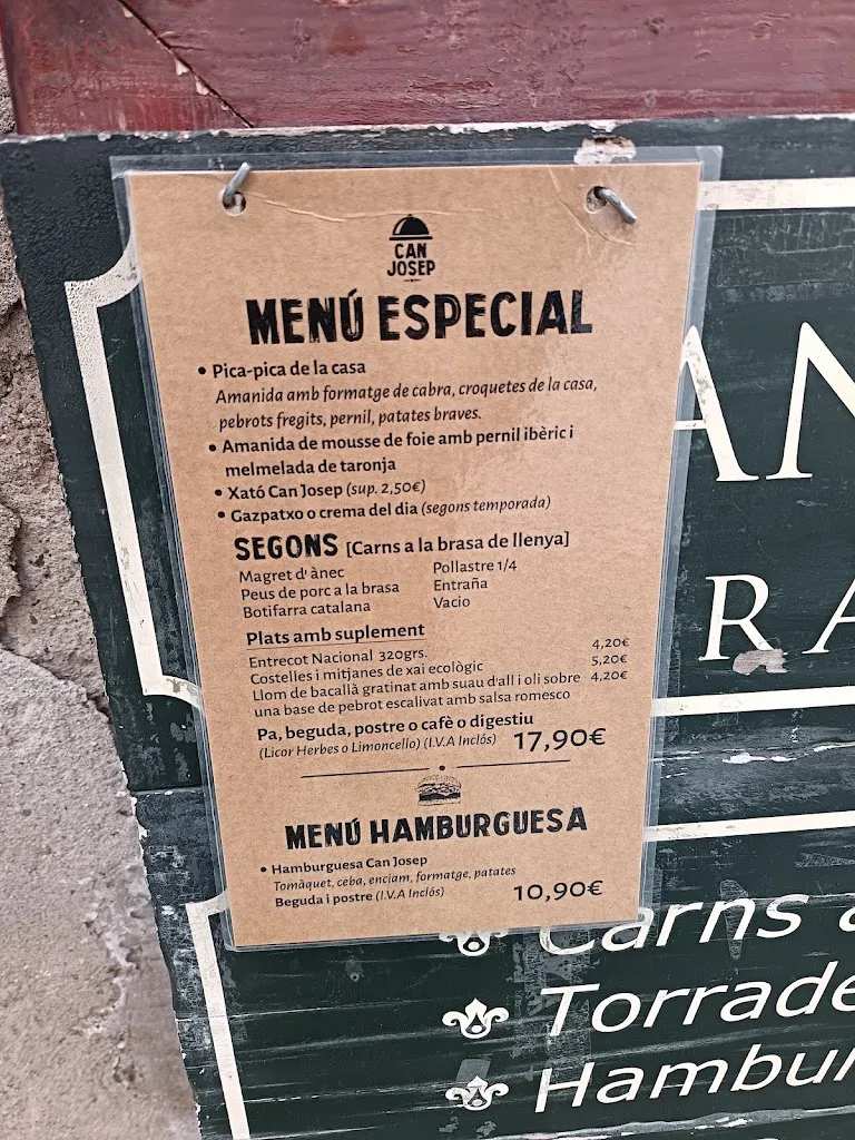 Menu_Can Josep_Sant Pere de Ribes_image_1