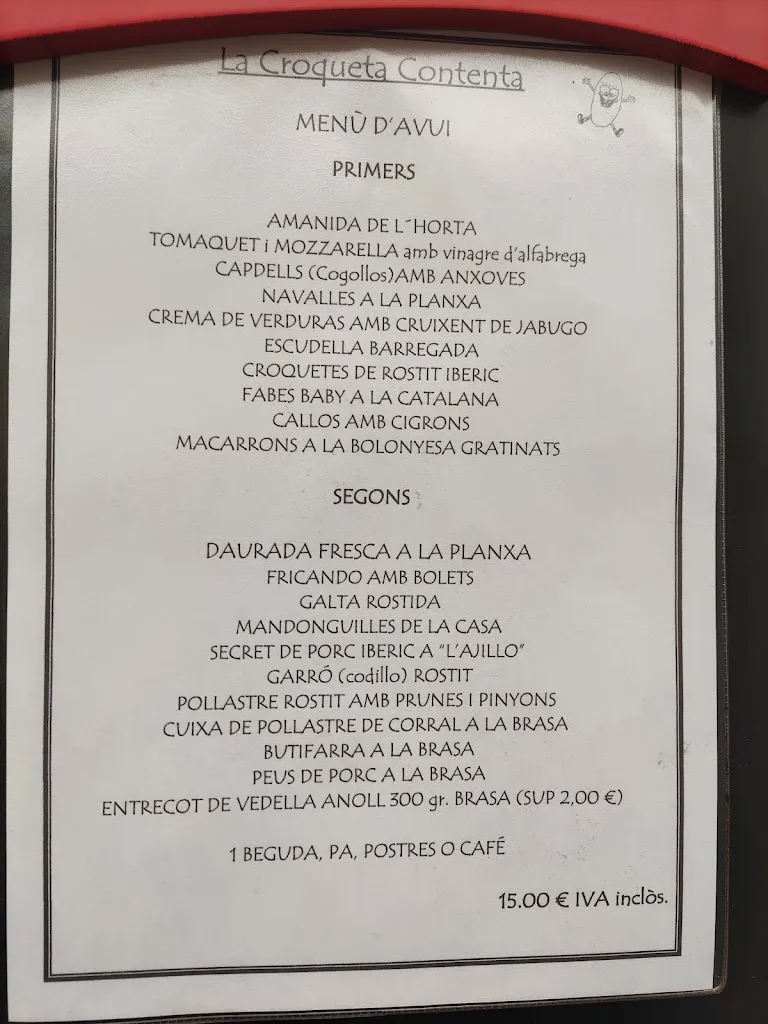 Menu_La Croqueta Contenta_Sant Pere de Ribes_image_2