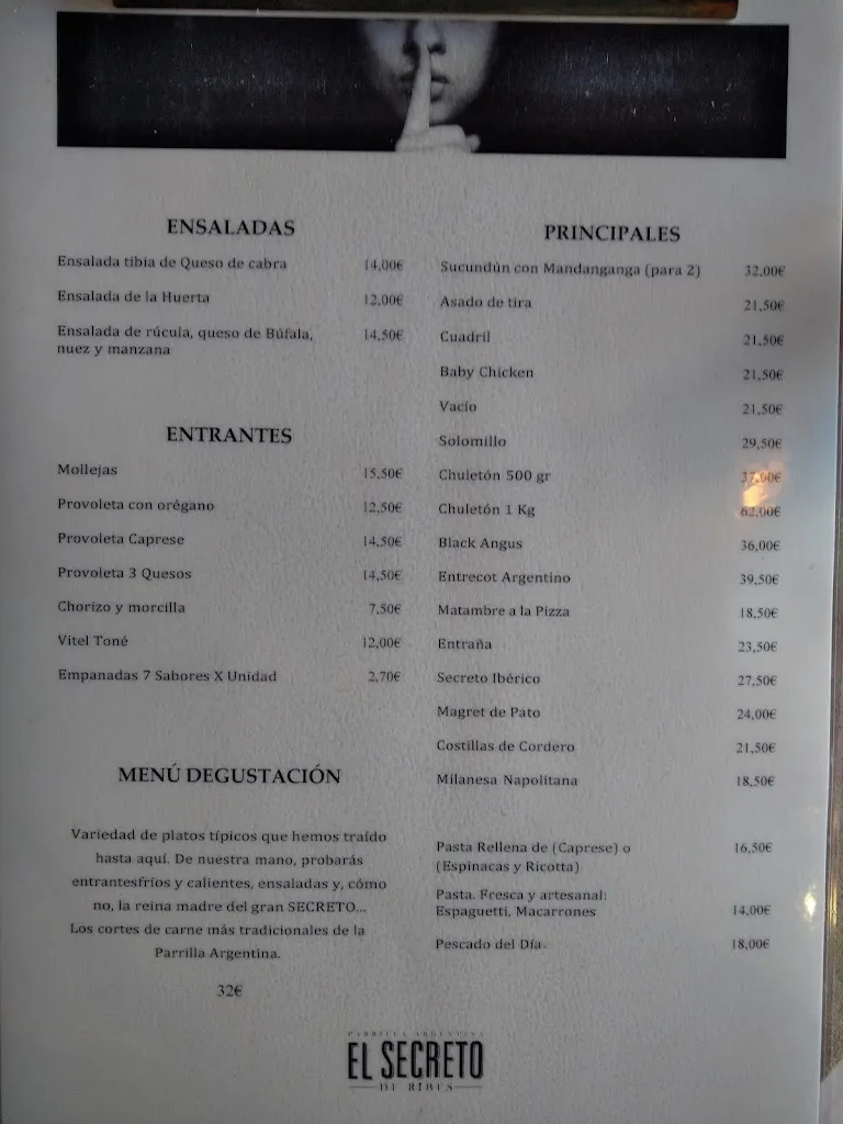 Menu_El Secreto de Ribes_Sant Pere de Ribes_immagine_1