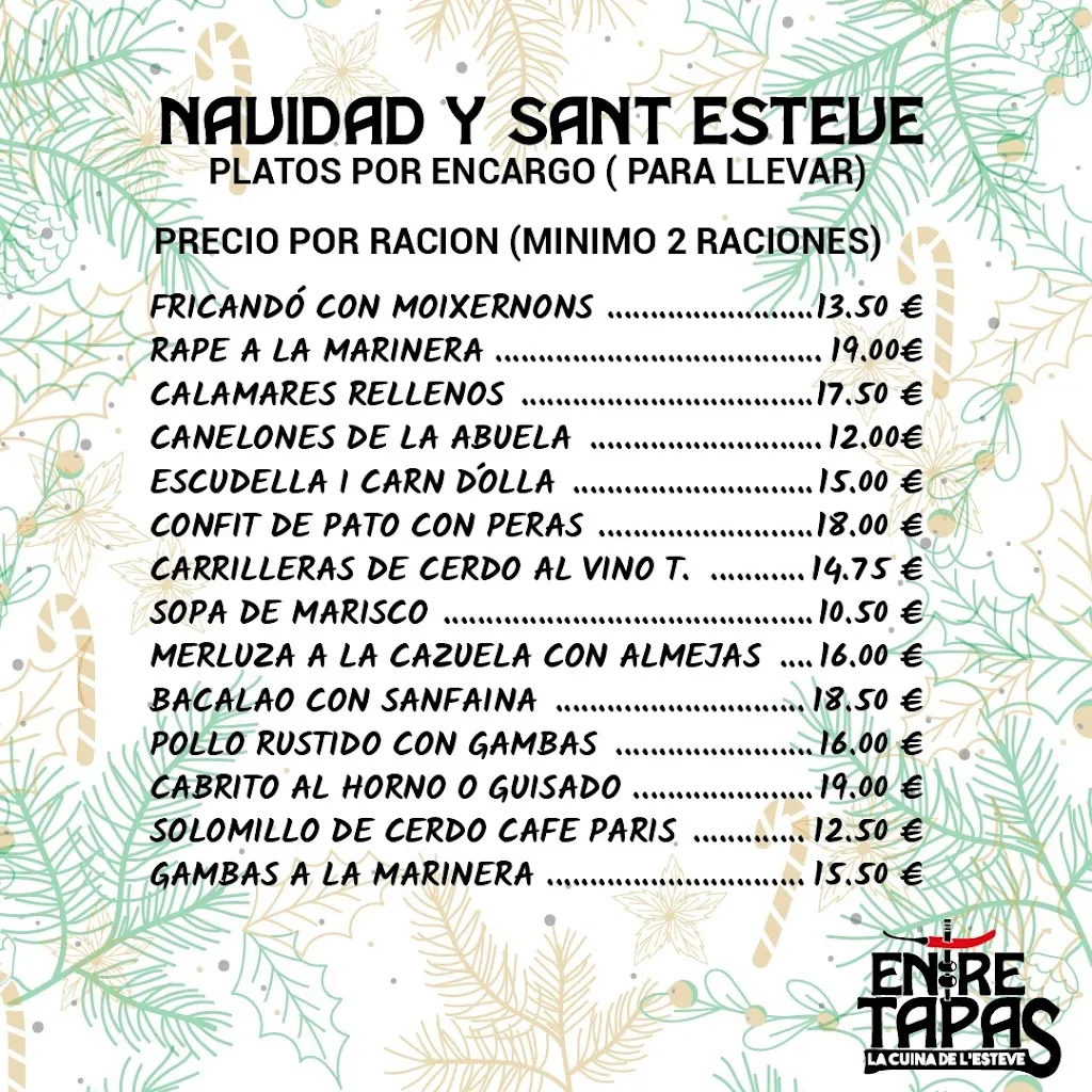 Menu_Entre Tapas_Sant Pere de Ribes_immagine_1