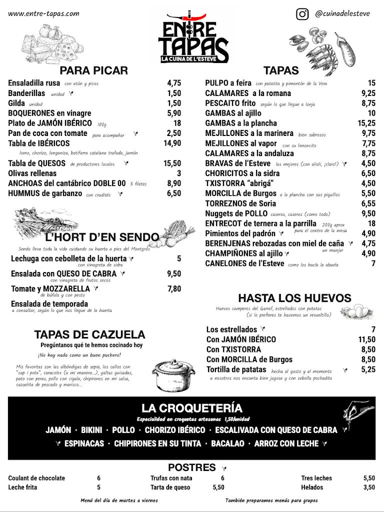 Menu_Entre Tapas_Sant Pere de Ribes_immagine_3