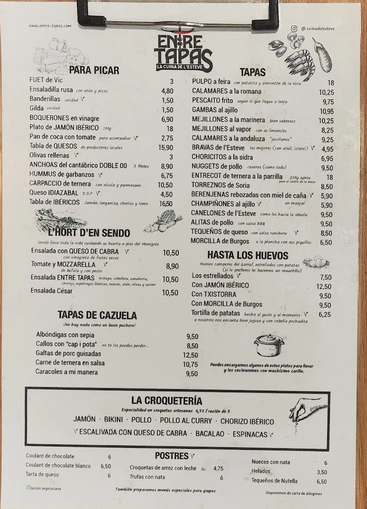 Menu_Entre Tapas_Sant Pere de Ribes_immagine_4